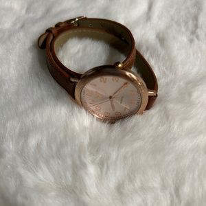 Brown bracelet watch